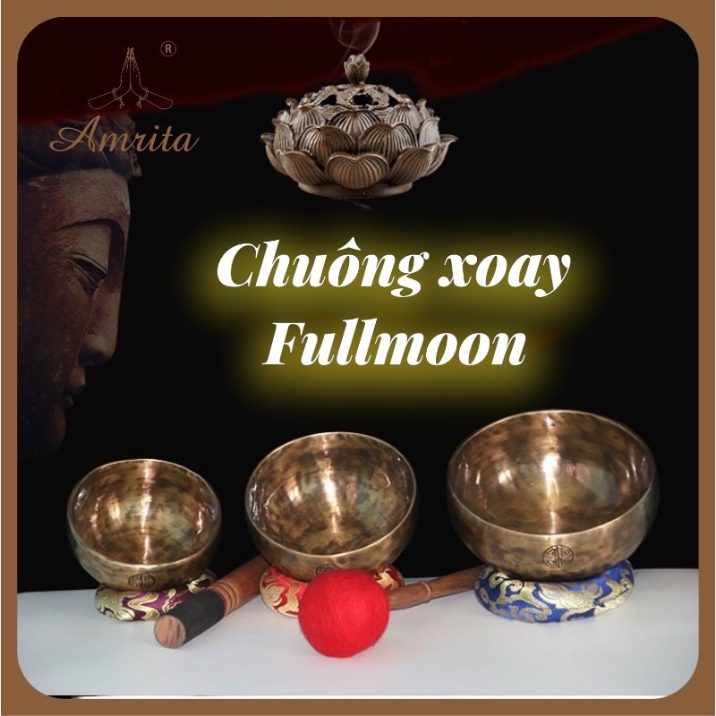 Full Moon Swing Bell - Tibetan Tantric Swing Bells of all sizes - Nepal Swing Bell - Tibetan Swing Bell - Amrita